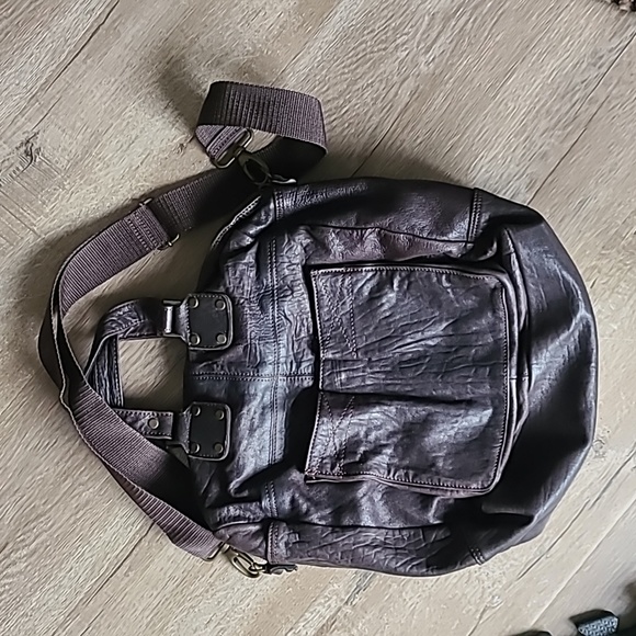 Liu Jo Genuine Leather soft brown bowling style crossbody bag - Picture 10 of 17